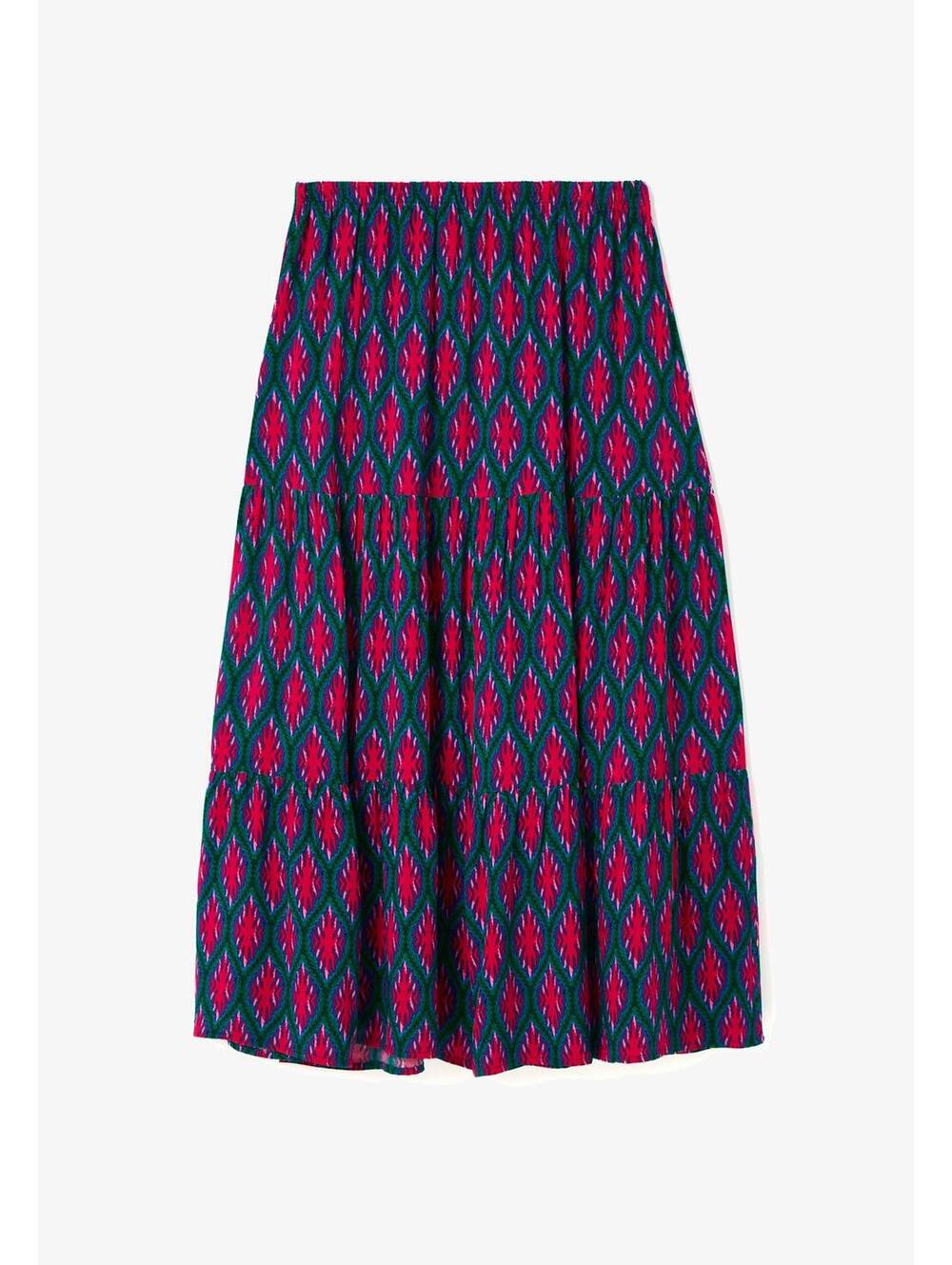 NWT PIOMBO Pink Green A-Line Skirt Women's Size Medium - Picture 7 of 8